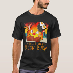 T-shirt Funny Vintage Retro May All Your Burn BBQ Grunge