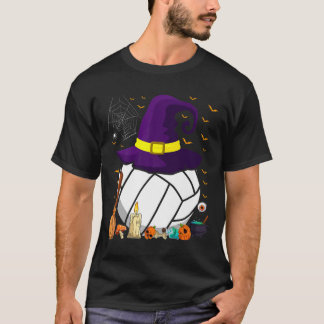 T-shirt Funny Volleyball Witch Casquette Halloween Volleyb