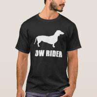 FUNNY WIENER DOG TEE - SHIRT , FAIBLE RIDER , DACH