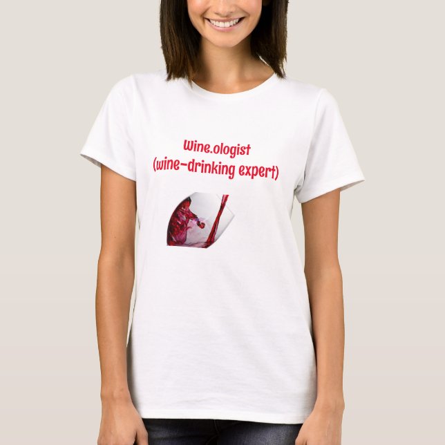 T-shirt Funny Wine Graphic  (Devant)