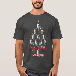 T-shirt Funny Wolf Amoureux des animaux Matching Père Noël