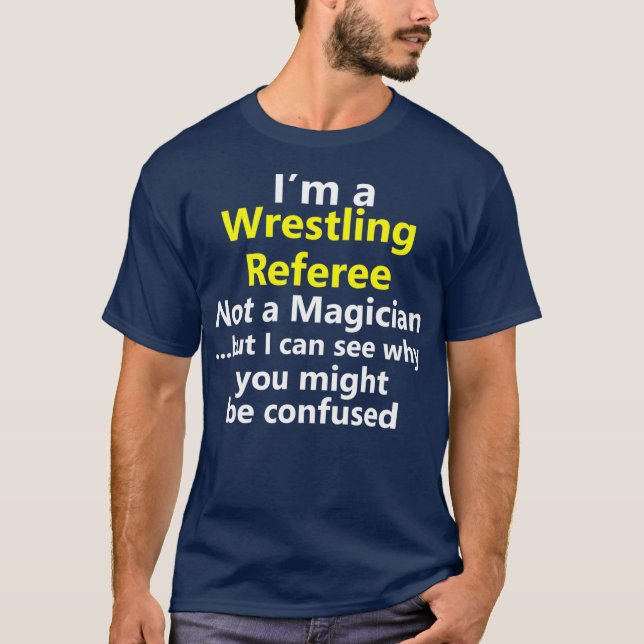 T-shirt Funny Wrestling Référentiel Emploi Carrière Profes (Devant)