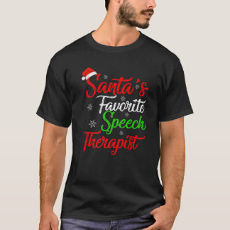 T-shirt Funny Xmas Père Noël Favori orthophoniste Chris