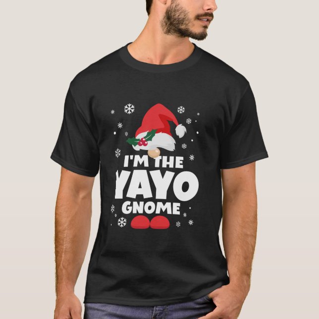T-shirt Funny Yayo Gnome Family Matching Group Happy Chris (Devant)