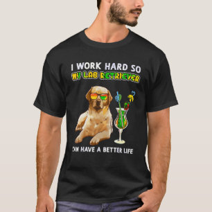 T-shirt Funny Yellow Lab Chemise Labrador Retriever Lover 