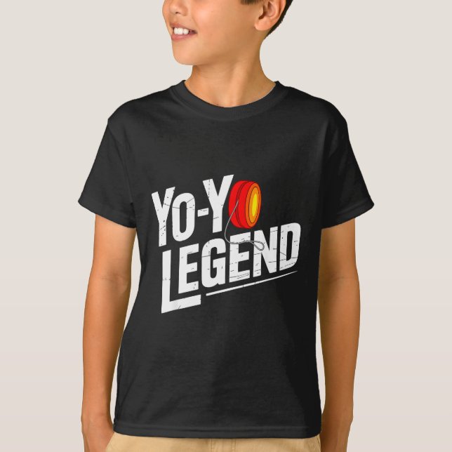 T-shirt Funny Yoyo Player Legend Yo-yo Performer  (Devant)