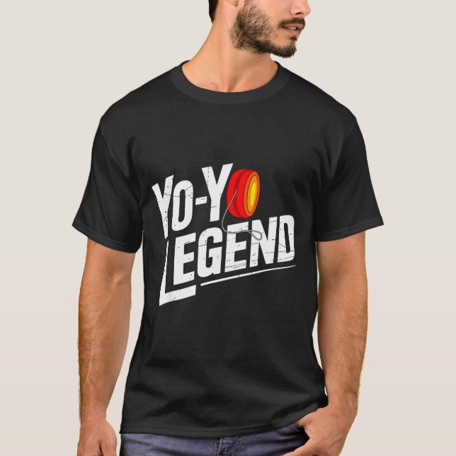 T-shirt Funny Yoyo Player Legend Yo-yo Performer  (Devant)