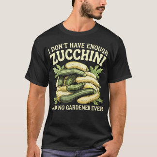 T-shirt Funny Zucchini Lover Garden Vegetable Veggie Vegan