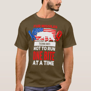 T-shirt Fur Missile K9 Enseigner Idiots Ne Pas En Faire Un
