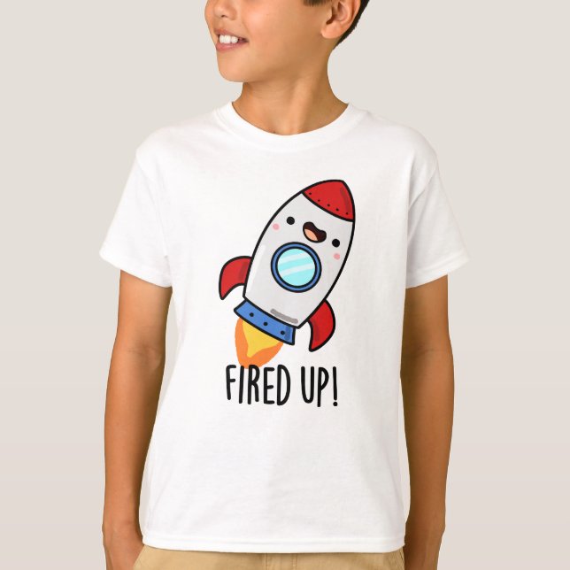 T-shirt Furée Funny Rocket Pun (Devant)