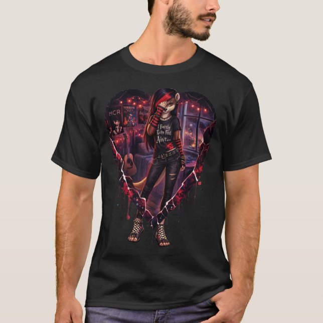 T-shirt furet emo (Devant)