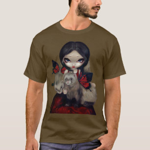 T-shirt Furet féerique gothique de papillon de chemise