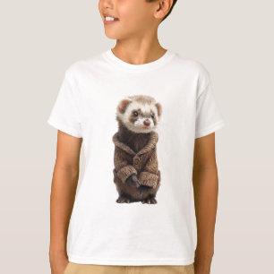 T-shirt Furet pour enfants au pull enveloppant