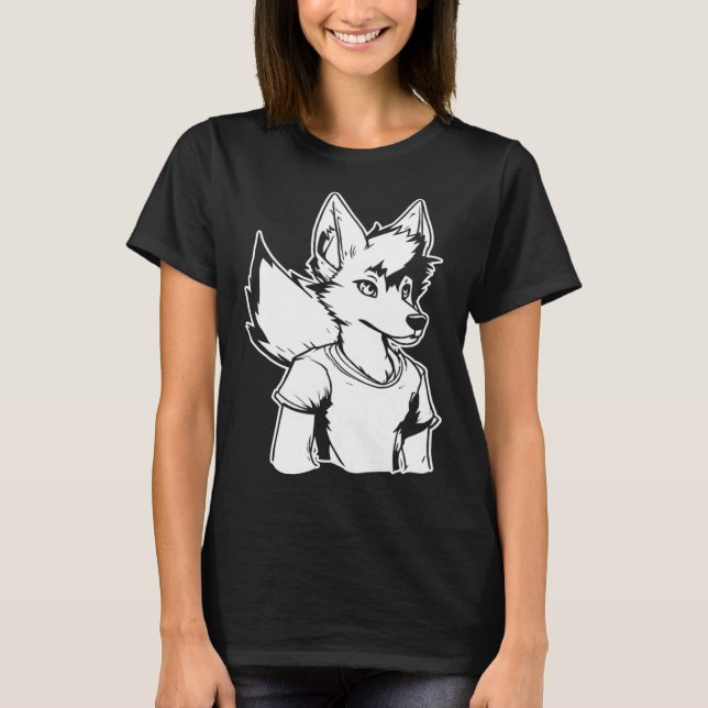 T-shirt Furries Fursona  Cosplay Furry Fandom (Devant)