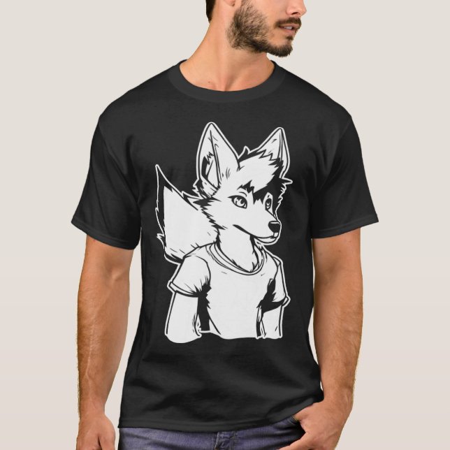 T-shirt Furries Fursona  Cosplay Furry Fandom (Devant)