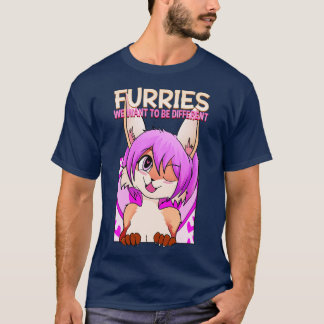 T-shirt Furries nous voulons être différents I Furries Fan