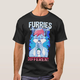 T-shirt Furries nous voulons être différents I Furries Fan