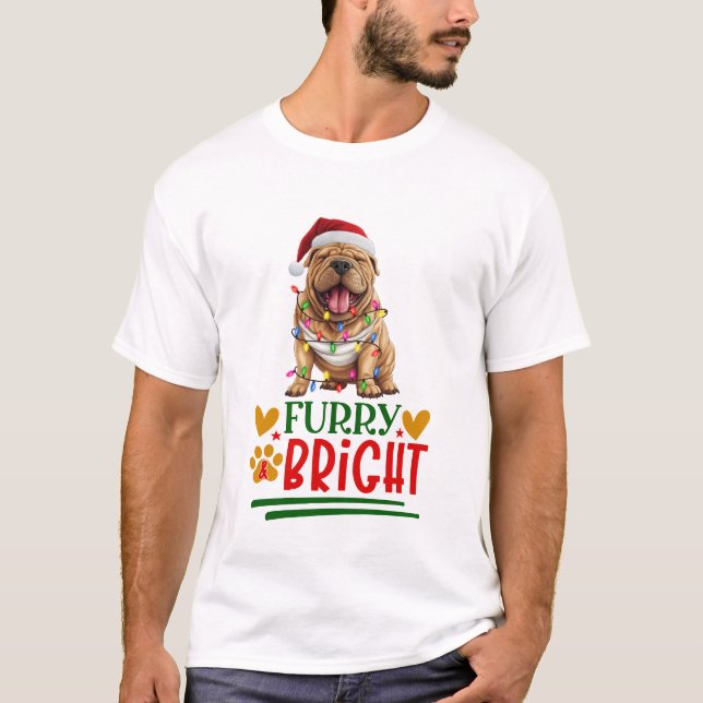 T-shirt Furry & Bright Shar-Pei (Devant)