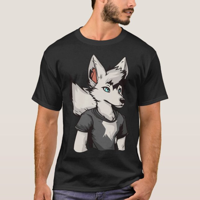 T-shirt Fursona Cosplay  Furries Furry Fandom (Devant)
