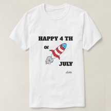 T-Shirt ; Fusée 4 Juillet