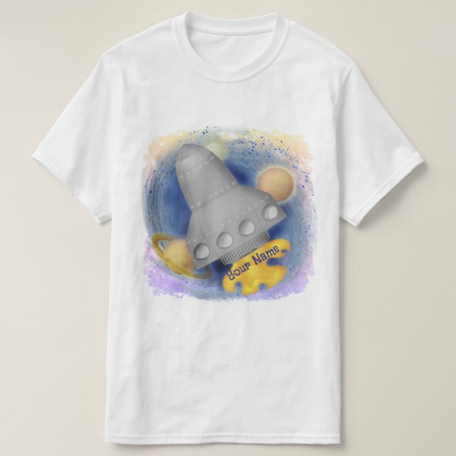 T-shirt Fusée Grise (Design devant)