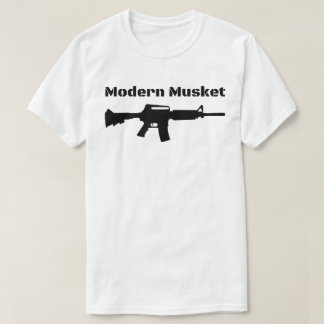 T-shirt Fusil moderne Molon Labe de noir du mousquet AR15