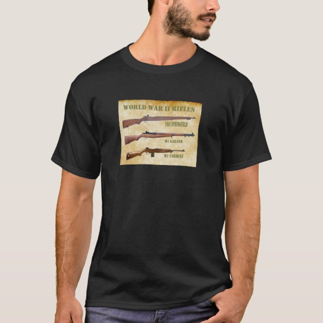 T-SHIRT FUSILS DE LA DEUXIÈME GUERRE MONDIALE (Devant)