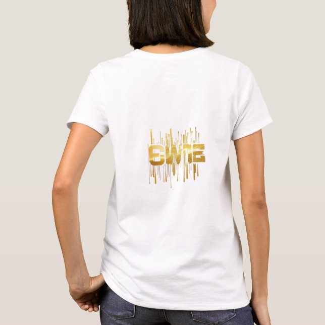 T-shirt Fusion Black & Gold (Dos)