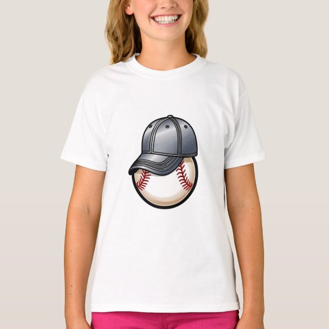 T-shirt Fusion Casquette de baseball (Devant)