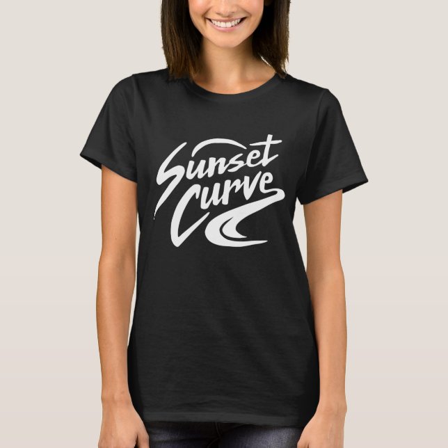 T-shirt Fusion de bande de courbe de Sunset| Julie Et Les  (Devant)
