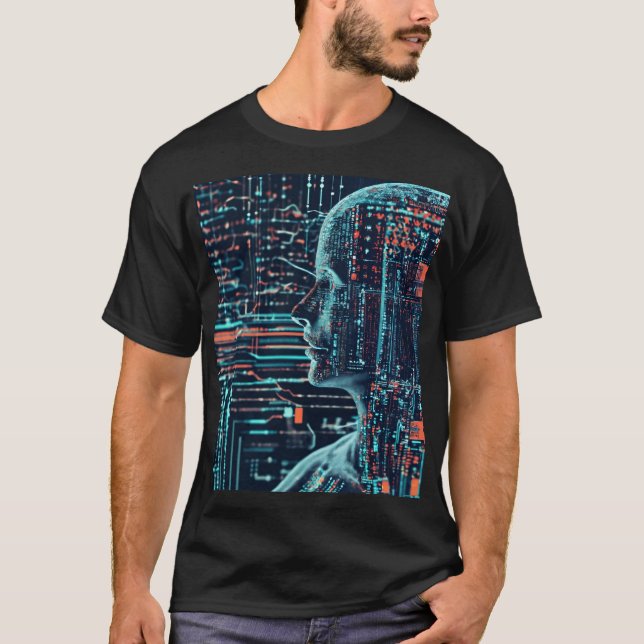 T-shirt Fusion de l'art et apprentissage automatique (Devant)