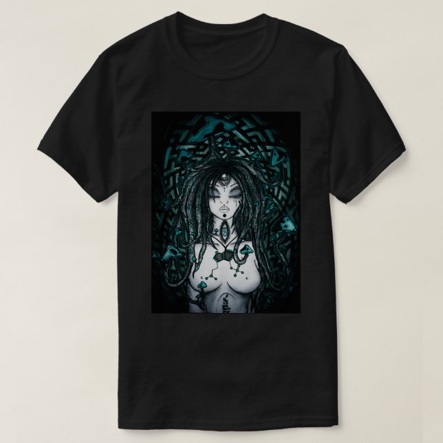 T-shirt Fusionner vert (Design devant)
