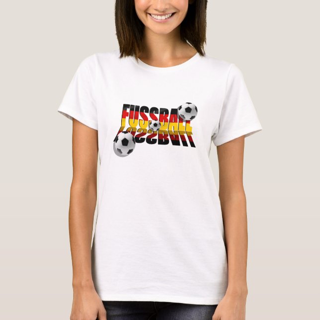 T-shirt Fussball 2010 Deutsche flagge de football cadeaux (Devant)