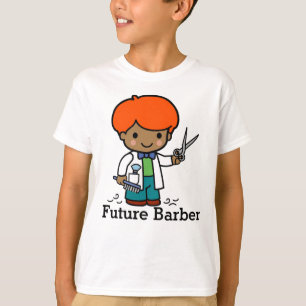 T-shirt Futur Barbier / Coiffeur Garçon avec ciseaux