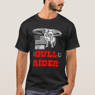 T-shirt Futur Cavalier de Taureau Rodéo Taureau Mécanique