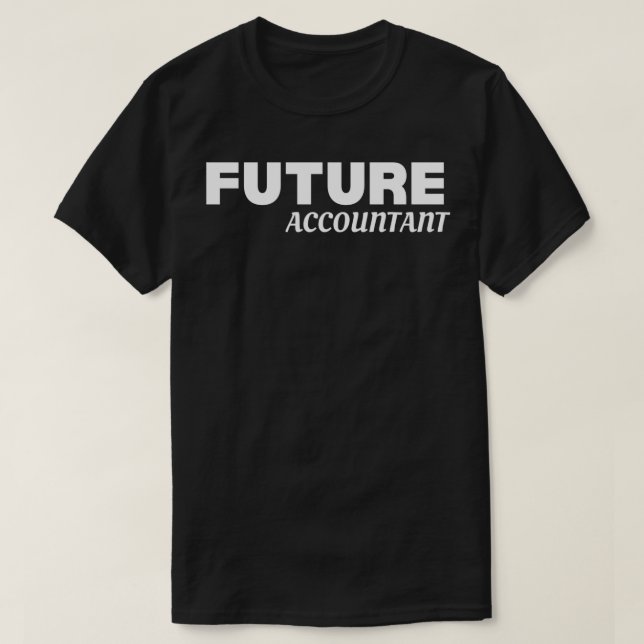 T-shirt futur comptable 10 (Design devant)