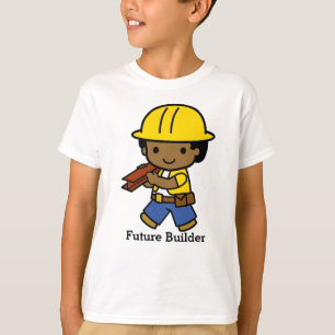 T-shirt Futur constructeur en casque jaune
