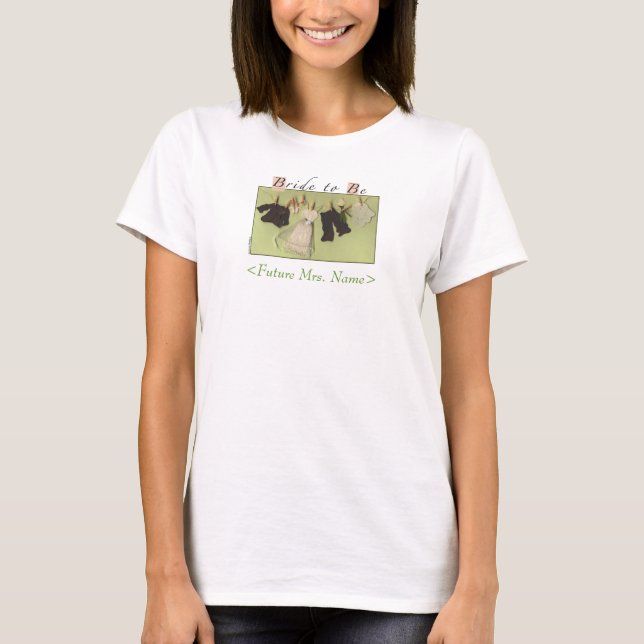 T-shirt Futur de la mariée Mme T Shirt (Devant)