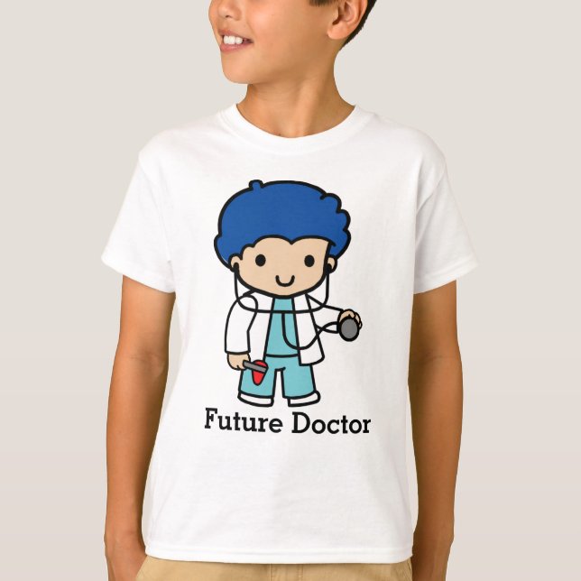 T-shirt Futur docteur avec stéthoscope (Devant)