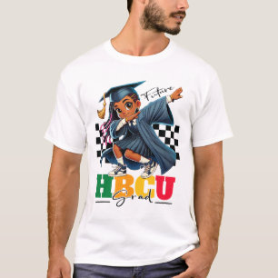 T-shirt Futur élève de Hbcu Kids Black Girl Afro Histoire