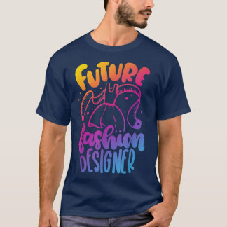 T-shirt Futur Fashion Designer Anniversaire Fête Enfant Po
