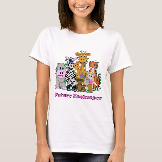 T-shirt Futur gardienne de zoo (Devant)