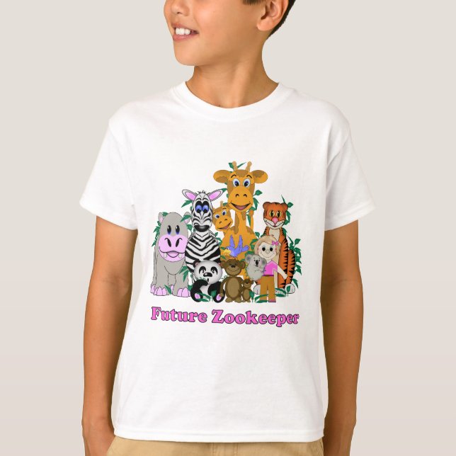 T-shirt Futur gardienne de zoo (Devant)