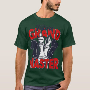 T-shirt Futur Grand Maître Joueur d'échecs Pièces d'échecs