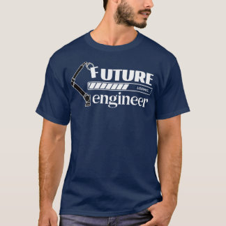 T-shirt Futur Ingénieur Chargement Barre de Graduation Ing