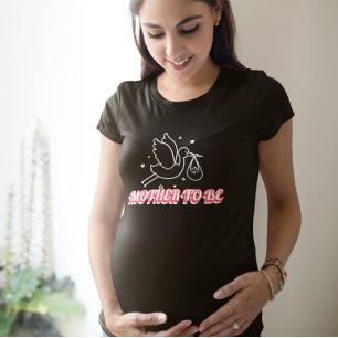 T-shirt Futur Maman Cigogne Annonce de Grossesse