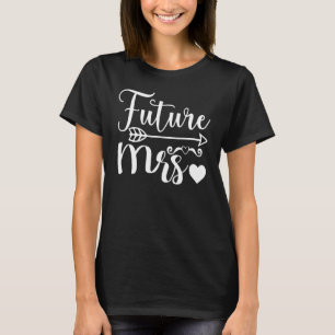 T-shirt Futur mariage de Mme Arrow Heart et enterrement de