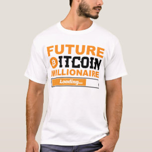 T-shirt Futur Millionnaire Bitcoin Humour Cryptomonnaie
