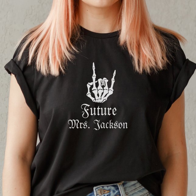 T-shirt Futur Mme Gothic Skeleton Heart Bachelorette (Créateur téléchargé)