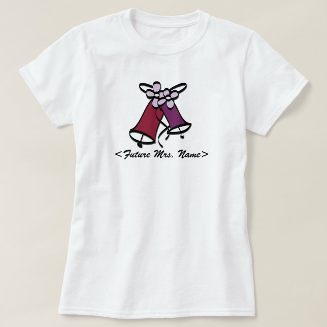T-shirt Futur Mme la Mariage Bells (Design devant)